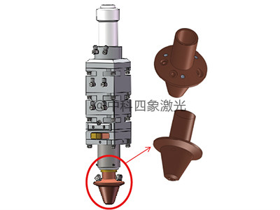 圆光斑同轴熔覆头